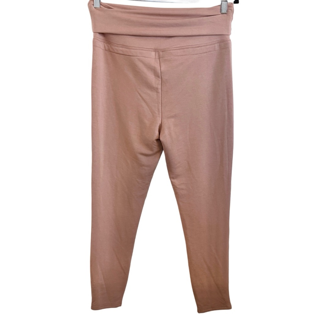 Fabletics Lia Lounge Tan Drawstring Leggings High Waist Soft Terry Pants Large - Picture 5 of 14